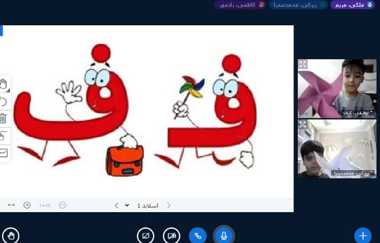 :کلاس آنلاین فارسی، درست کردن فرفره، ایجاد انگیزه ی نشانه ی (ف) 2