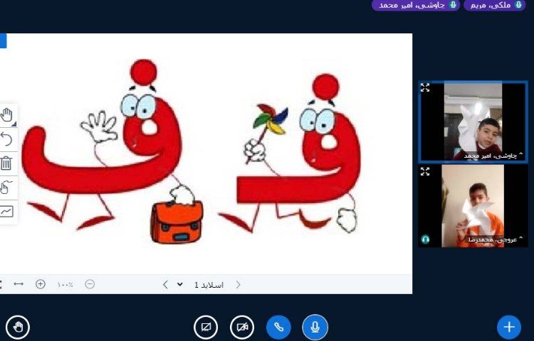 :کلاس آنلاین فارسی، درست کردن فرفره، ایجاد انگیزه ی نشانه ی (ف) 3