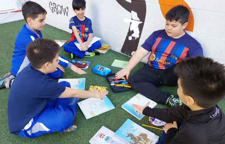 کلاس بدون دیوار ،تمرین روخوانی و املا درسهای فارسی 1