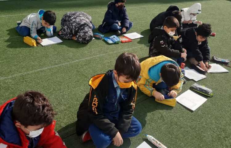 کلاس بدون دیوار (نوشتن املا یا نشانه ر) 2