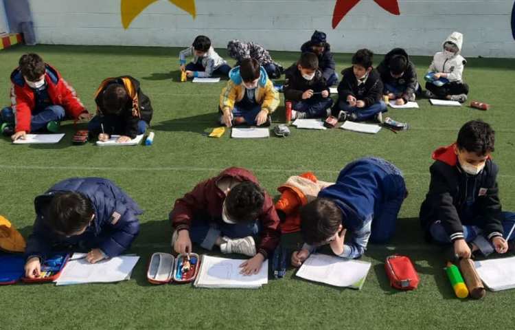 کلاس بدون دیوار (نوشتن املا یا نشانه ر) 3