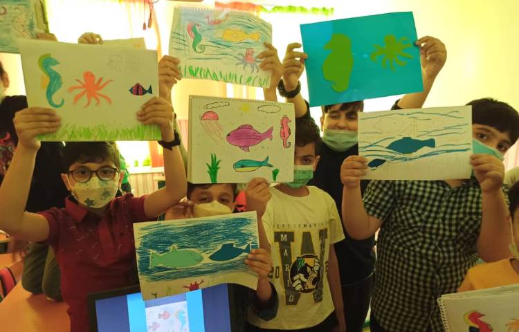 کلاس حضوری هنر اول، سوم، چهارم، پنجم 5