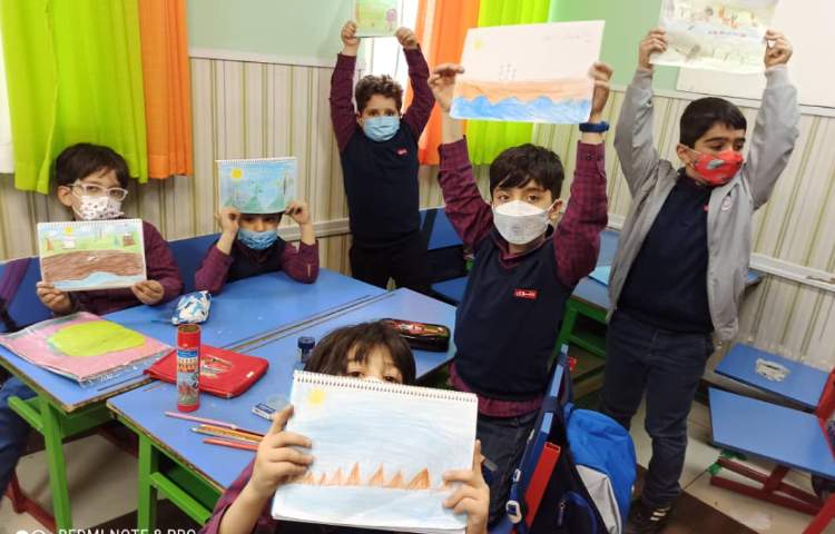 کلاس حضوری هنر پایه اول، آبرنگ و رنگارنگ 2