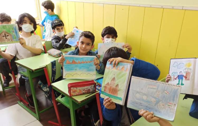 کلاس حضوری هنر پایه دوم 4