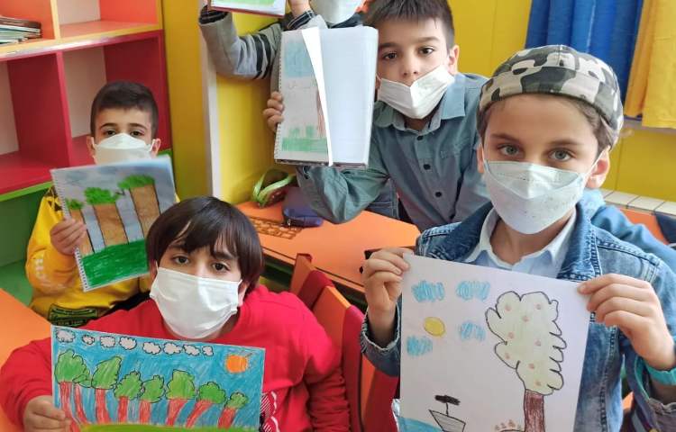 کلاس حضوری هنر پایه دوم 6