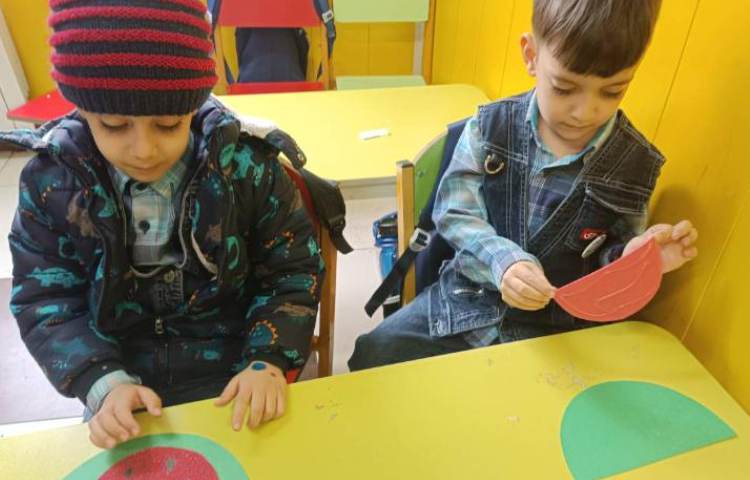 :کلاس دستان توانمند، کاردستی هندوانه (ه) 5