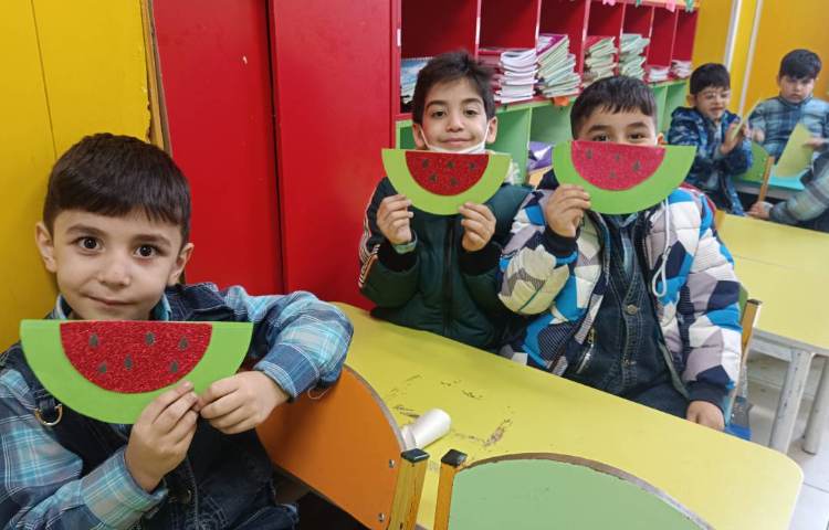 :کلاس دستان توانمند، کاردستی هندوانه (ه)