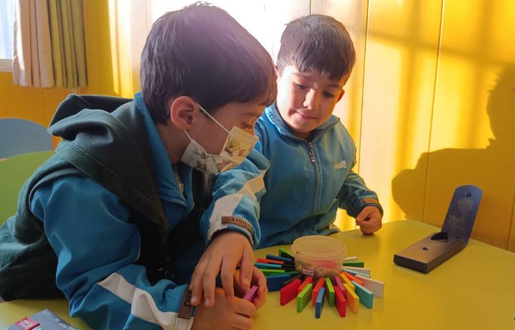 :کلاس دومینو، چیدن دومینوها به صورت گردی 3