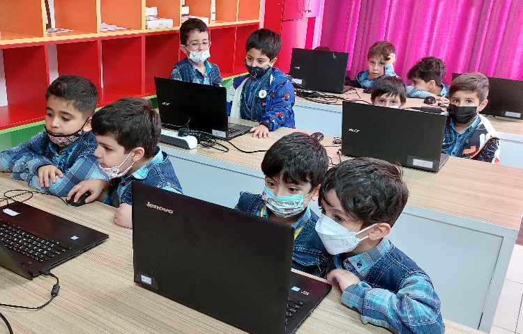 :کلاس رایانه، آموزش تنظیم محافظ صفحه نمایش، کلاس پرتقال