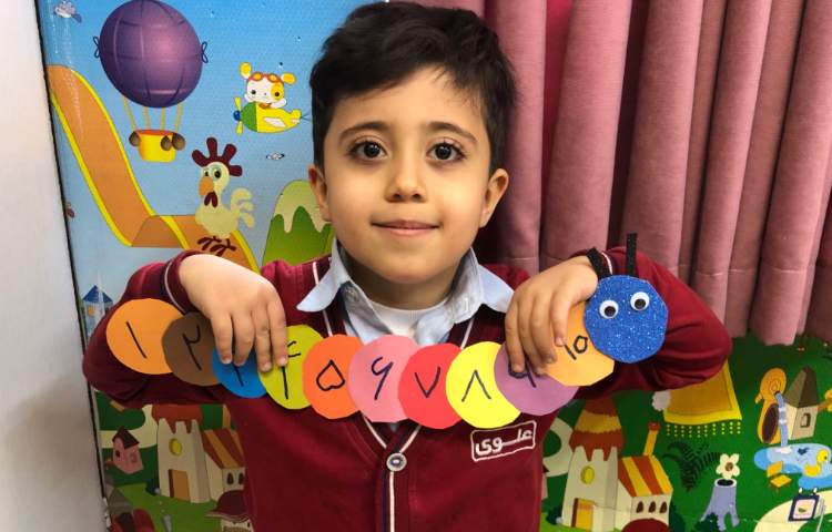 کلاس ریاضی:برای تثبیت یادگیری اعداد،کاردستی اعداد درست شد. 8