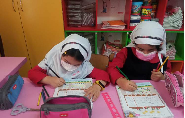 کلاس ریاضی پایه دوم لاله 2 :مفاهیم ریاضی:تدریس الگو و عدد 1،2