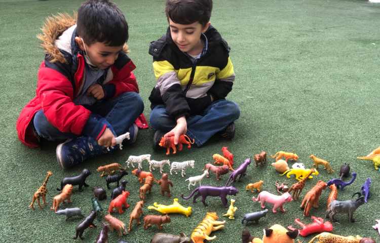 کلاس علوم آشنایی با حیوانات اهلی و وحشی و بازی با اسباب بازی ها 1