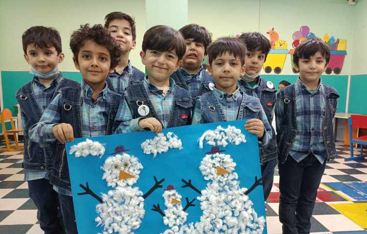 :کلاس ماهر شو، کاردستی گروهی یک روز برفی 1