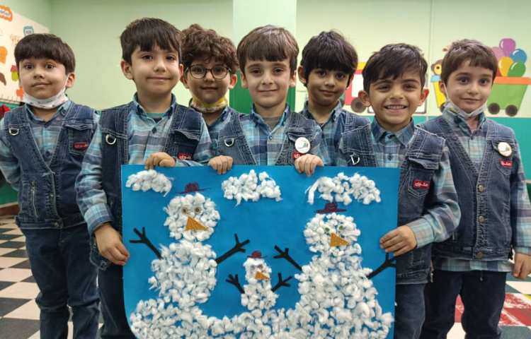 :کلاس ماهر شو، کاردستی گروهی یک روز برفی