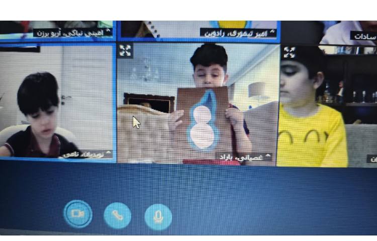 کلاس مجازی کاردستی ادم برفی 9