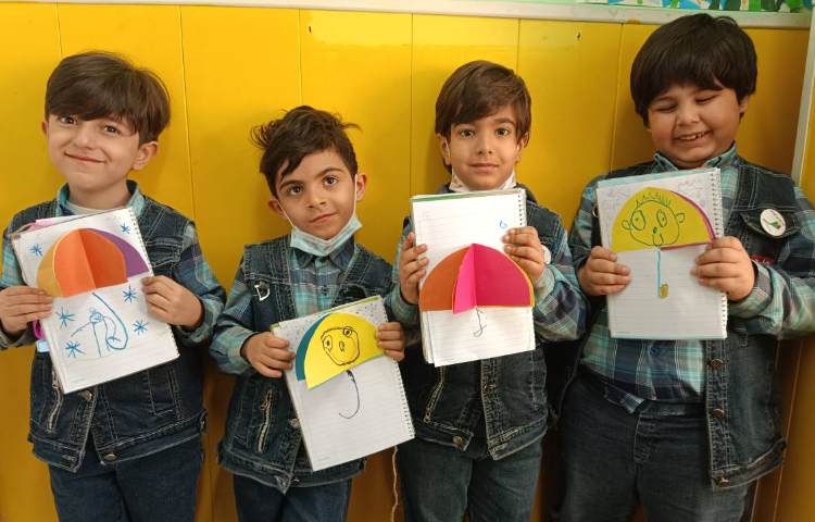 :کلاس مفاهیم نوشتاری با موضوع کاردستی (چ) آغاز چتر 2