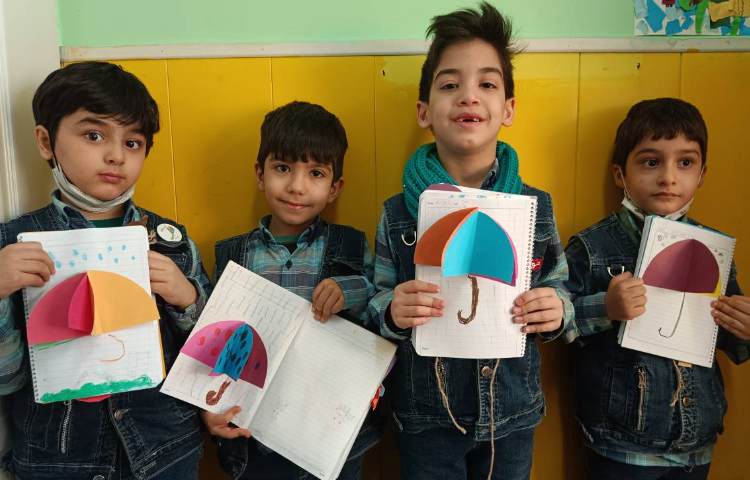 :کلاس مفاهیم نوشتاری با موضوع کاردستی (چ) آغاز چتر 3