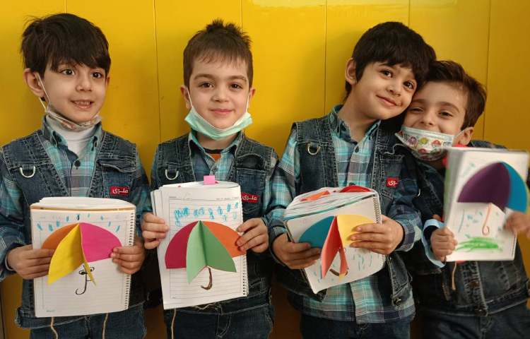 :کلاس مفاهیم نوشتاری با موضوع کاردستی (چ) آغاز چتر 4