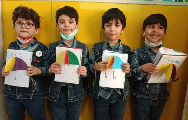 :کلاس مفاهیم نوشتاری با موضوع کاردستی (چ) آغاز چتر