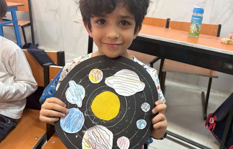 کلاس نجوم کاردستی منظومه شمسی و ساخت هدبند منظومه شمسی 3