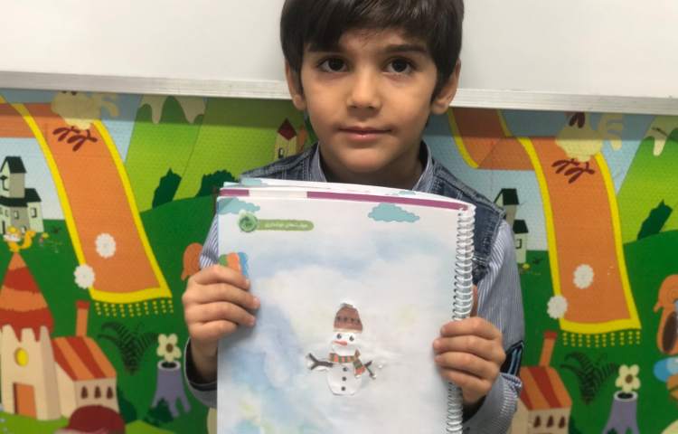 کلاس نوشتاری:کلاژ آدم برفی 4