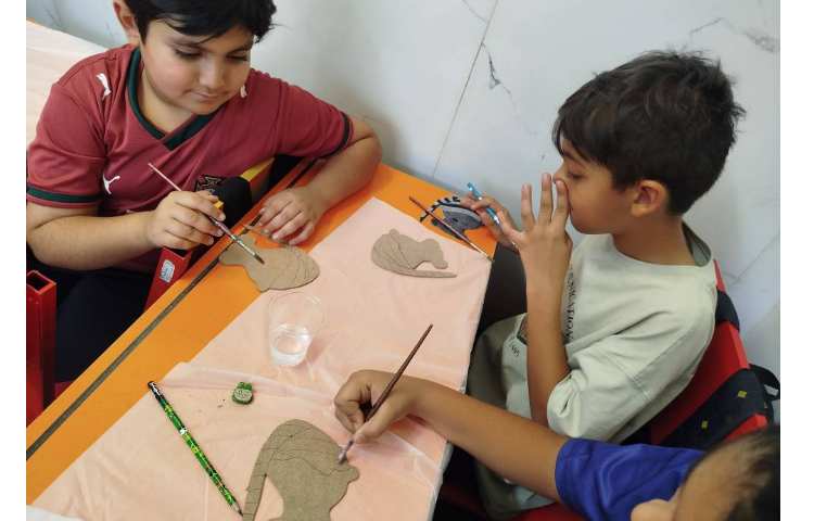 کلاس هنر(معرق کاری) پایه ی چهارم 24