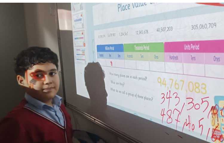 کلاس Math یادگیری جایگاه اعداد 3