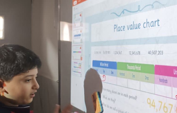 کلاس Math یادگیری جایگاه اعداد
