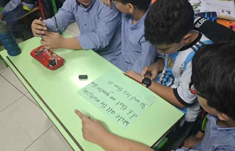 Math Square and multiples numbers کلاس 3