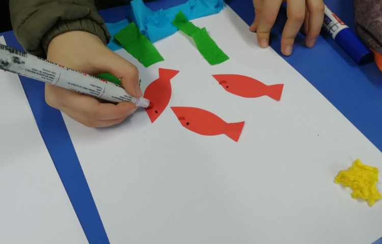 کلاژ با کاغذکشی و کاغذرنگی 5