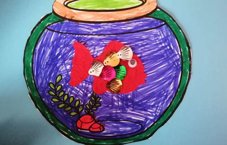 کلاژ تنگ ماهی،کاردستی نوروز 3