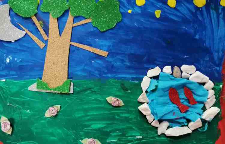 کلاژ روی مقوا 5