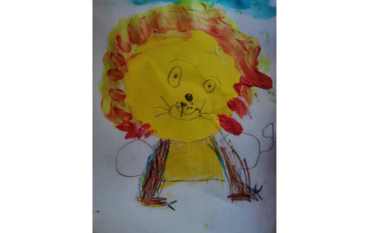 کلاژ و کار با رنگ انگشتی 10