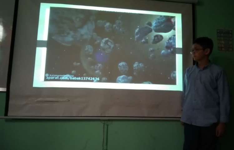 کنفرانس دانش آموزان با موضوع شهاب سنگ ها ( درس اول علوم) 4