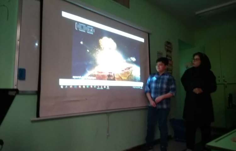 کنفرانس دانش آموزان با موضوع شهاب سنگ ها ( درس اول علوم) 7