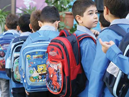 وزن مناسب کیف مدرسه
