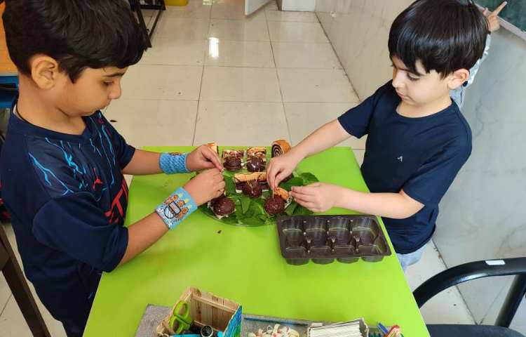 کیک حلزونی برای تدریس نشانه (ح) 3