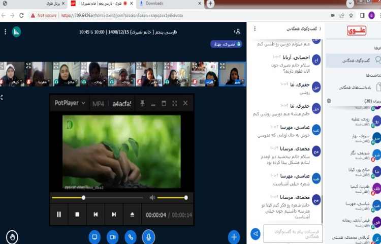 گرامی داشت روز درختکاری با همراهی دانش آموزان 2