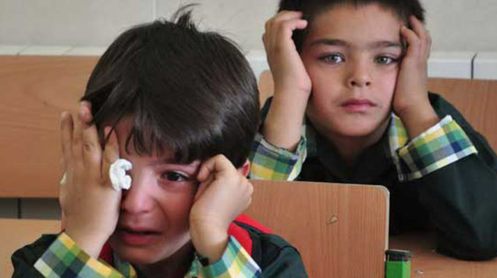 علت گریه کردن کودکان در مدرسه