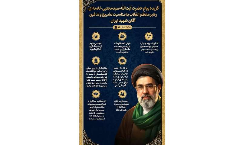گزیده پیام حضرت آیت الله سید مجتبی خامنه ای 1