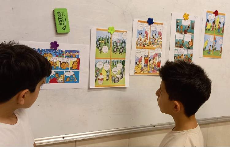 یادآوری مفهوم فعل در قالب طراحی کمیک