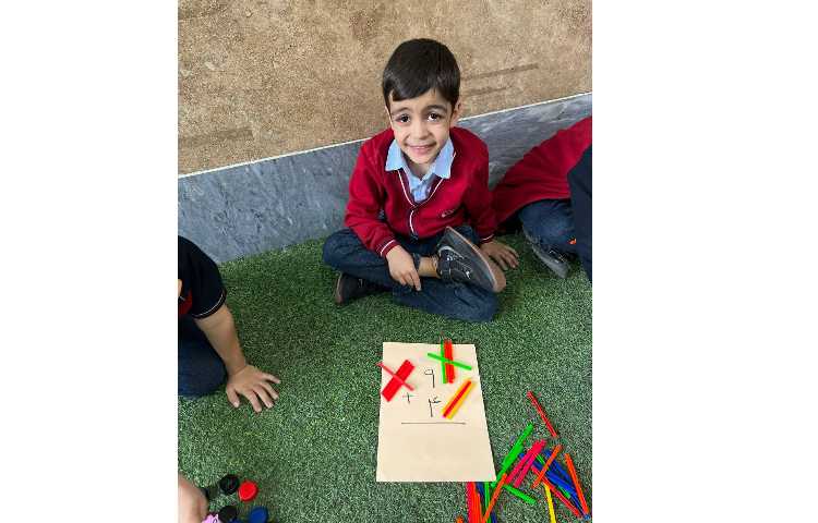 یادگیری جمع ستونی به صورت عینی 4