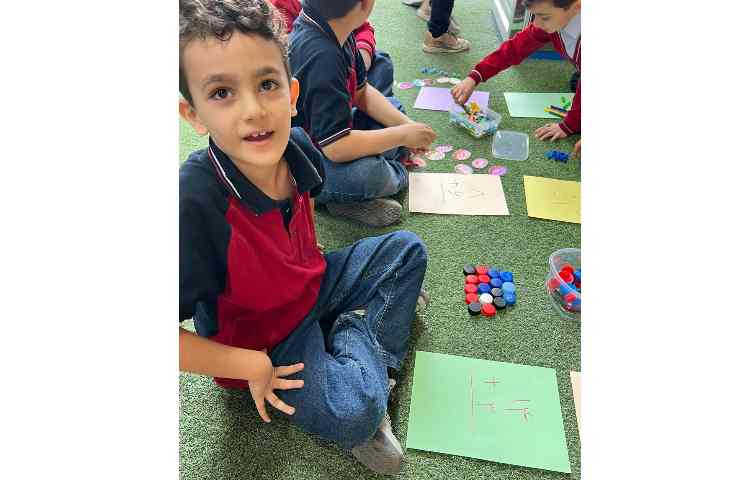 یادگیری جمع ستونی به صورت عینی 5