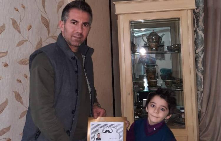 یادگیری درس ب و اهدا لوح تقدیر به پدران 1