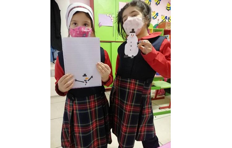 یادگیری صدای o-e/ ow/ oa و ساخت کاردستی snowman در کلاس 10