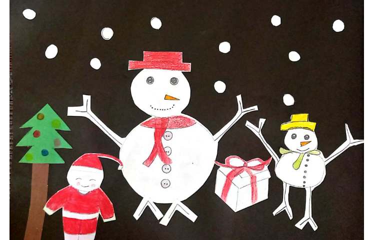 یادگیری صدای o-e/ ow/ oa و ساخت کاردستی snowman در کلاس 12