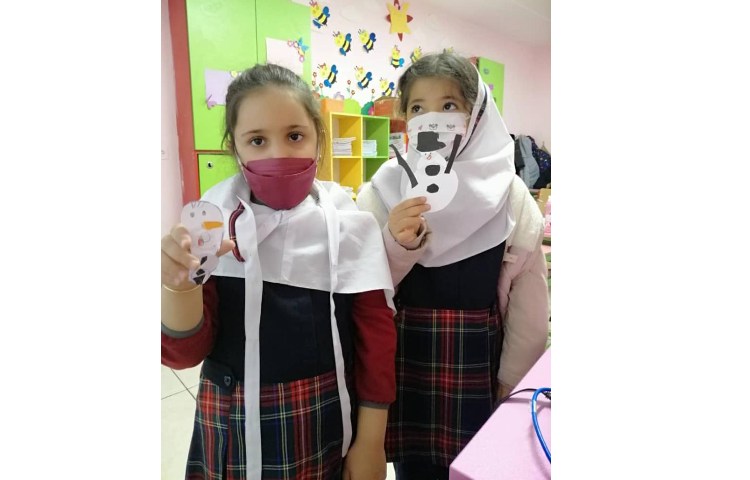 یادگیری صدای o-e/ ow/ oa و ساخت کاردستی snowman در کلاس 6