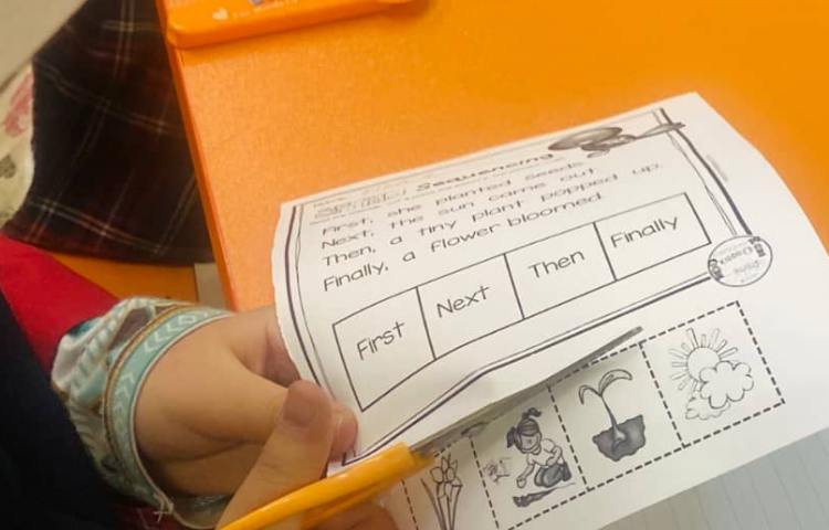 یادگیری و تمرین ترتیب جمله نویسی 1