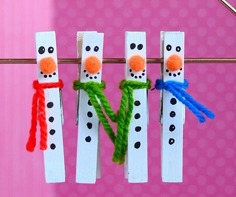 آدم برفی چوبی